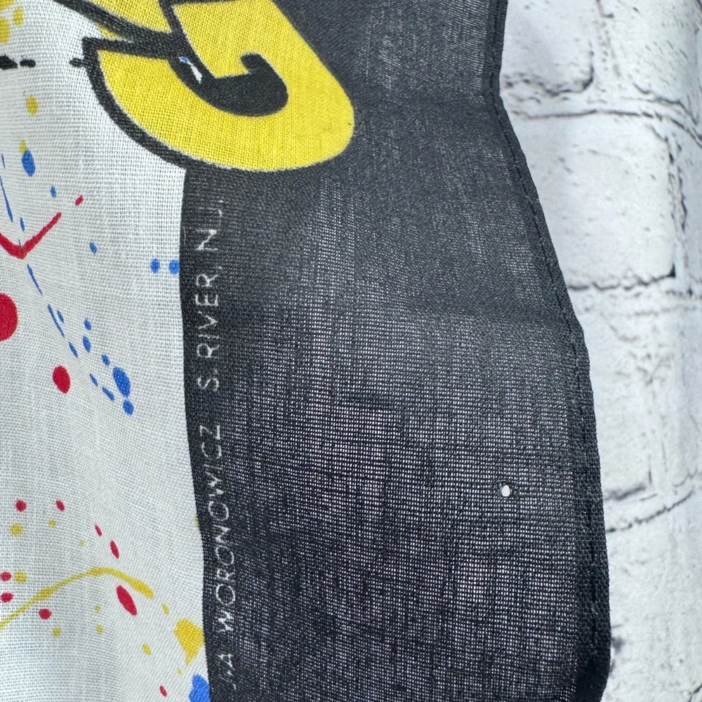 Vintage Goofy Paint Splatter J.A Woronowicz Bandana